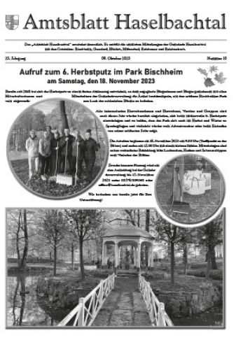 Amtsblatt Haselbachtal 10/2023